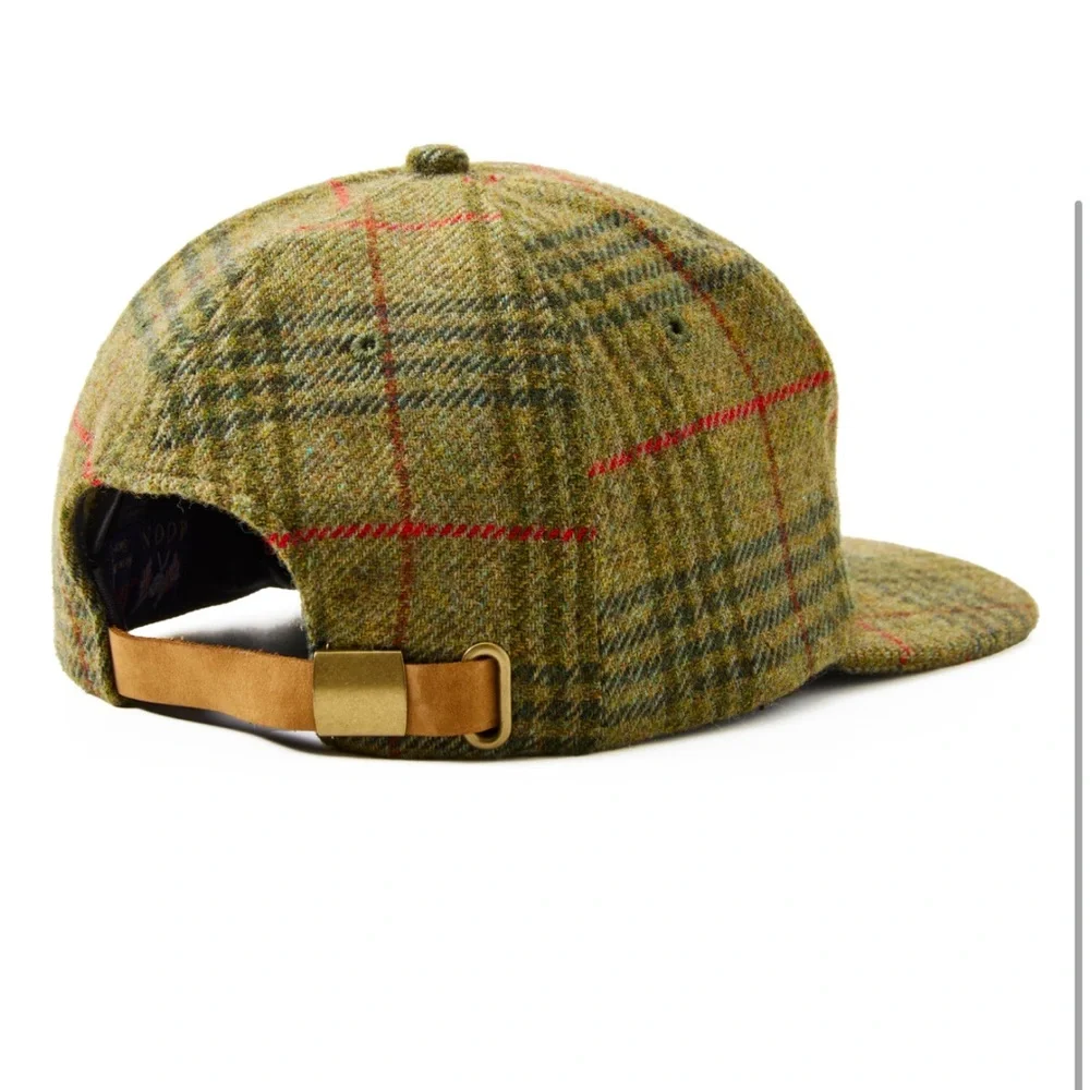 Flint and Tinder Hat Cap Tweed 5-Panel Hat in Forest Tartan - Picture 2 of 9